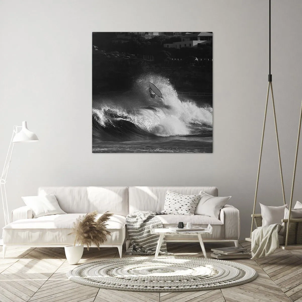 Bild auf Leinwand - Leinwandbild - Herausforderung angenommen! - 50x50 cm