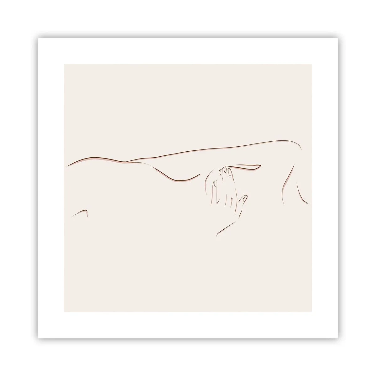 Poster - Die Form des Verlangens - 40x40 cm