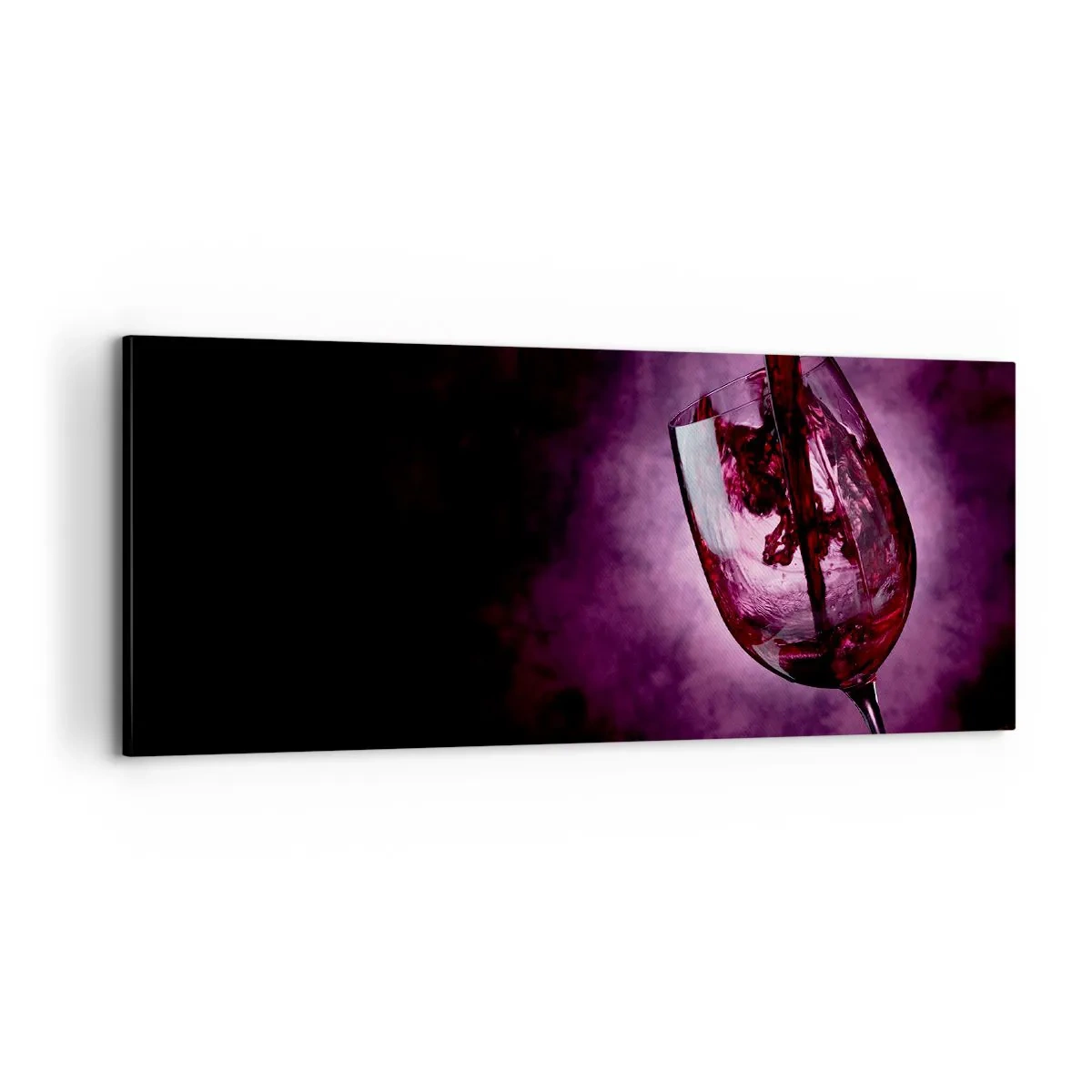 Bild auf Leinwand - Leinwandbild - Scharlachrot? Karminrot? Nein, Rubin. - 100x40 cm