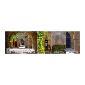 Fototapeten Muster Selbstklebend Deluxe Sticker - Die Prozession wird bald erscheinen - Die Architektur, Stadt, Gasse - 100x30 cm