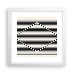 Poster in einem weißen Rahmen - Geometrische Illusion - 30x30 cm