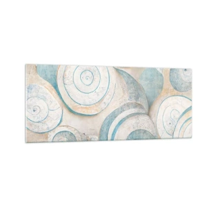 Glasbild - Bild auf glas - Was verbirgt sich in der Muschel? - 100x40 cm