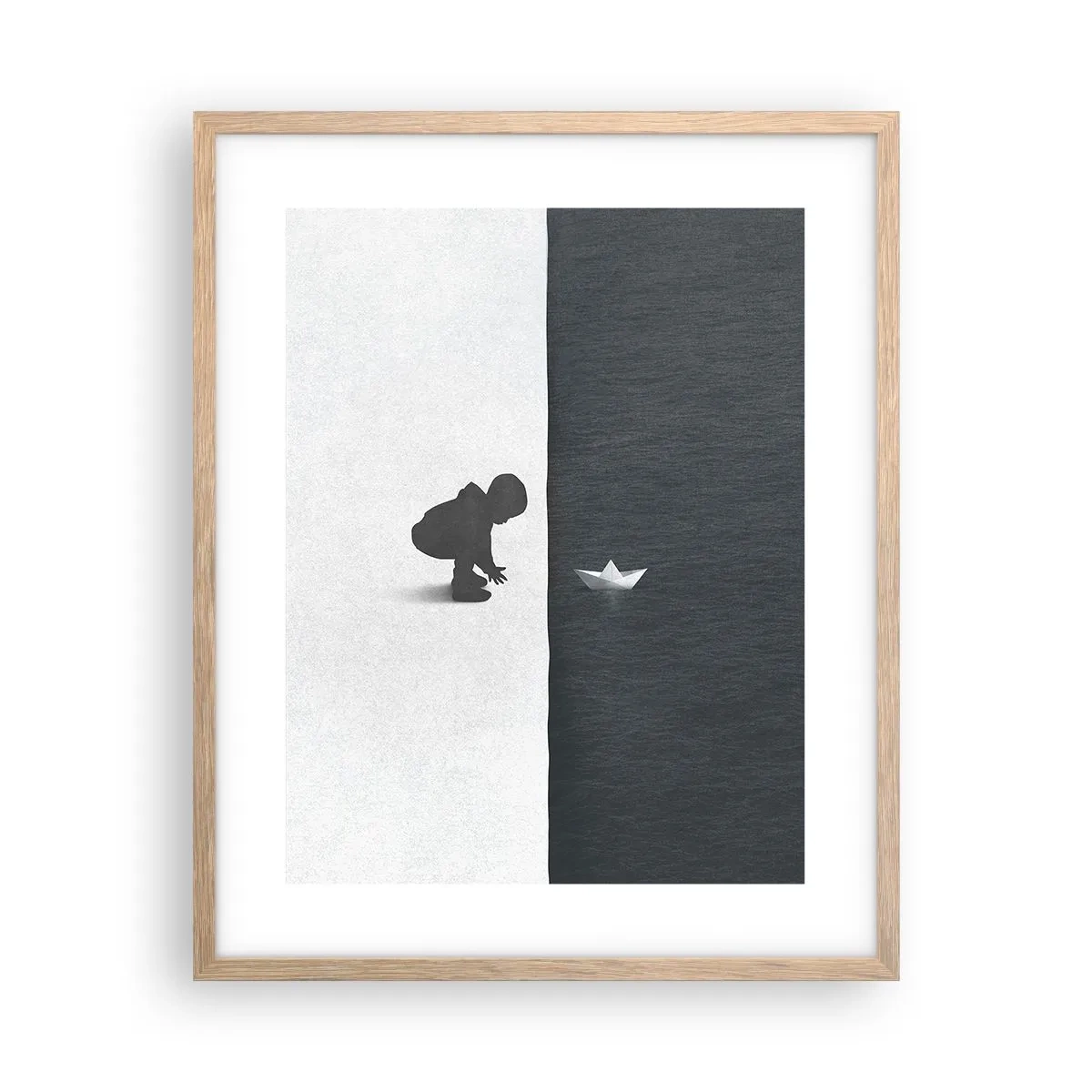 Poster in einem Rahmen aus heller Eiche - Tolle Expedition - 40x50 cm