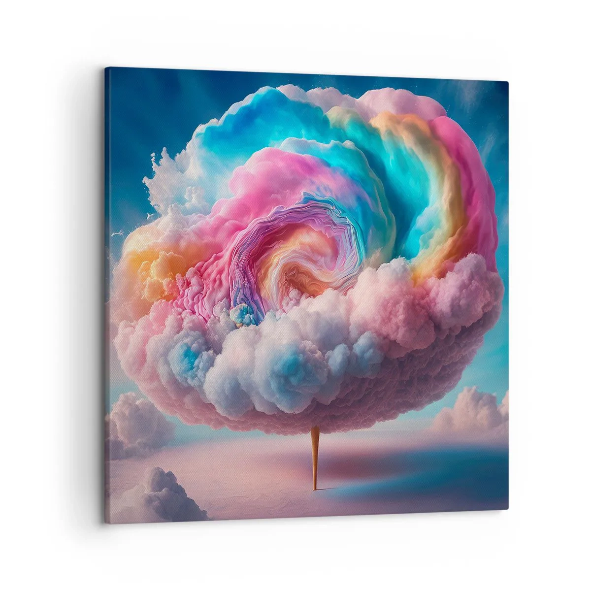 Bild auf Leinwand - Leinwandbild - Traum von einem Vergnügungspark - 50x50 cm