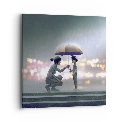 Bild auf Leinwand - Leinwandbild - Und jetzt ist alles in Ordnung - 40x40 cm