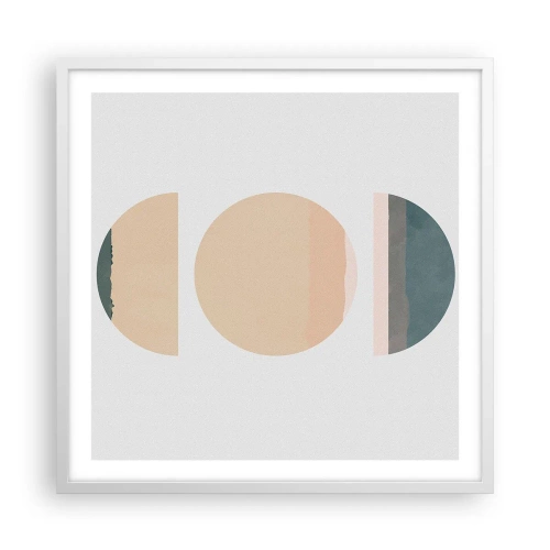 Poster in einem weißen Rahmen - Ein Rad hinter dem anderen… - 60x60 cm