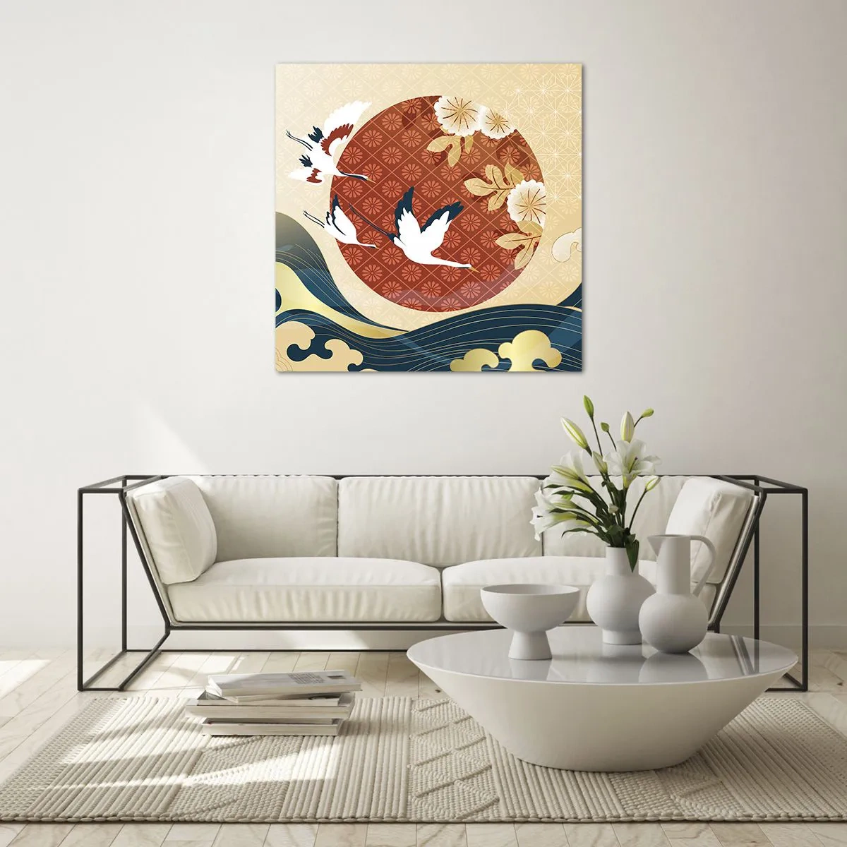 Glasbild - Bild auf glas - Japanisches Märchen - 40x40 cm