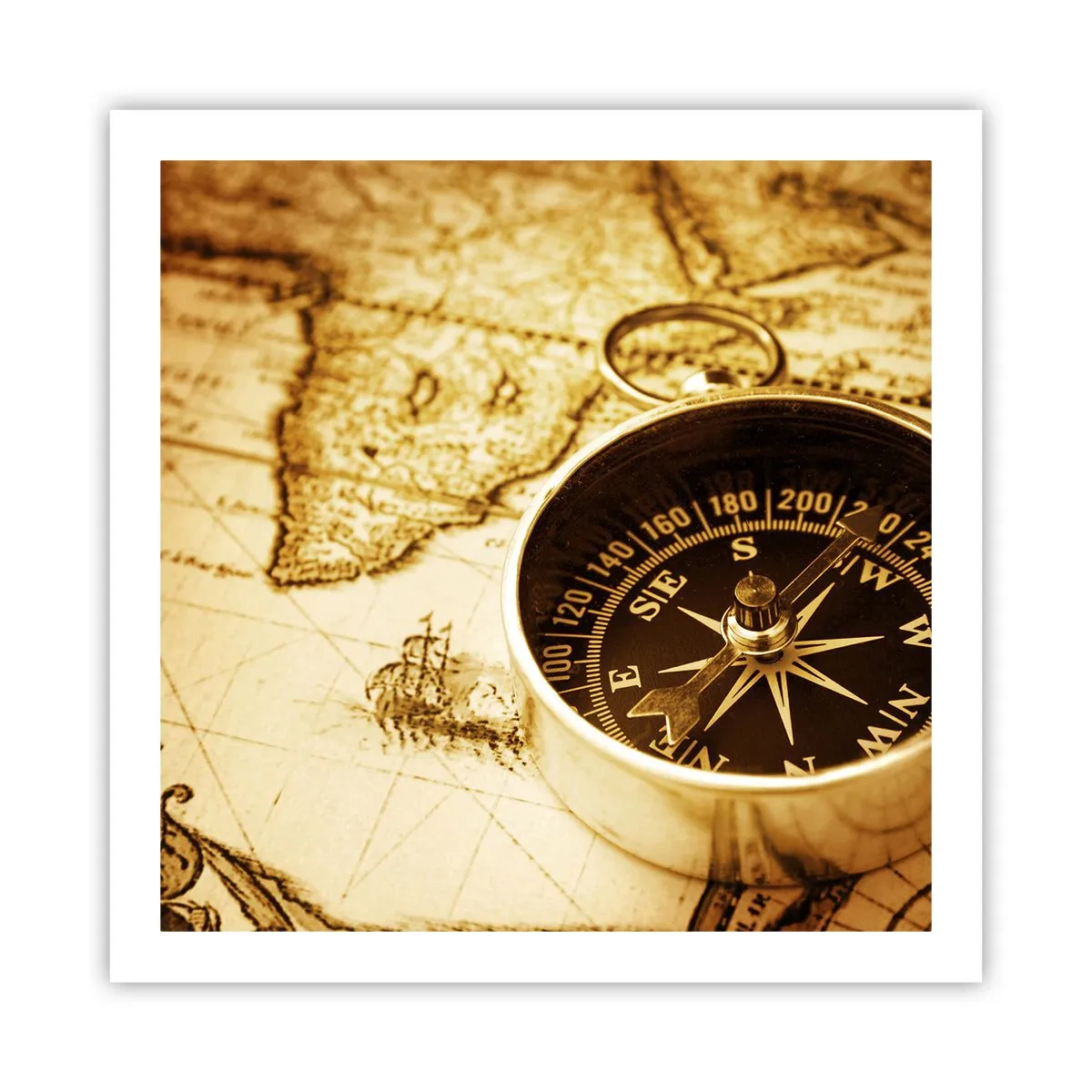 Poster - Ost oder West? - 60x60 cm