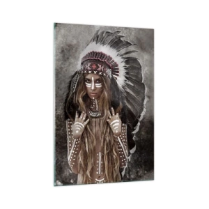 Glasbild - Bild auf glas - Das Geheimnis der Stärke des Stammes - 70x100 cm