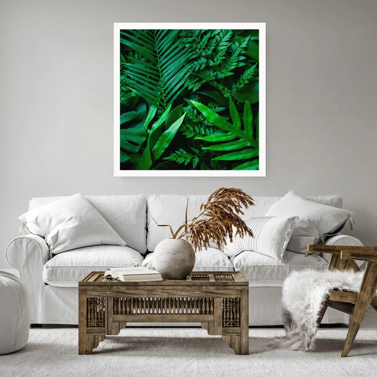 Poster - Eingebettet ins Grüne - 40x40 cm