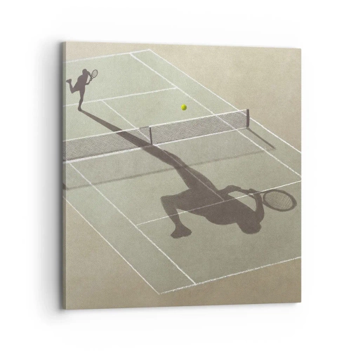 Bild auf Leinwand - Leinwandbild - Überwinde dich selbst - 70x70 cm