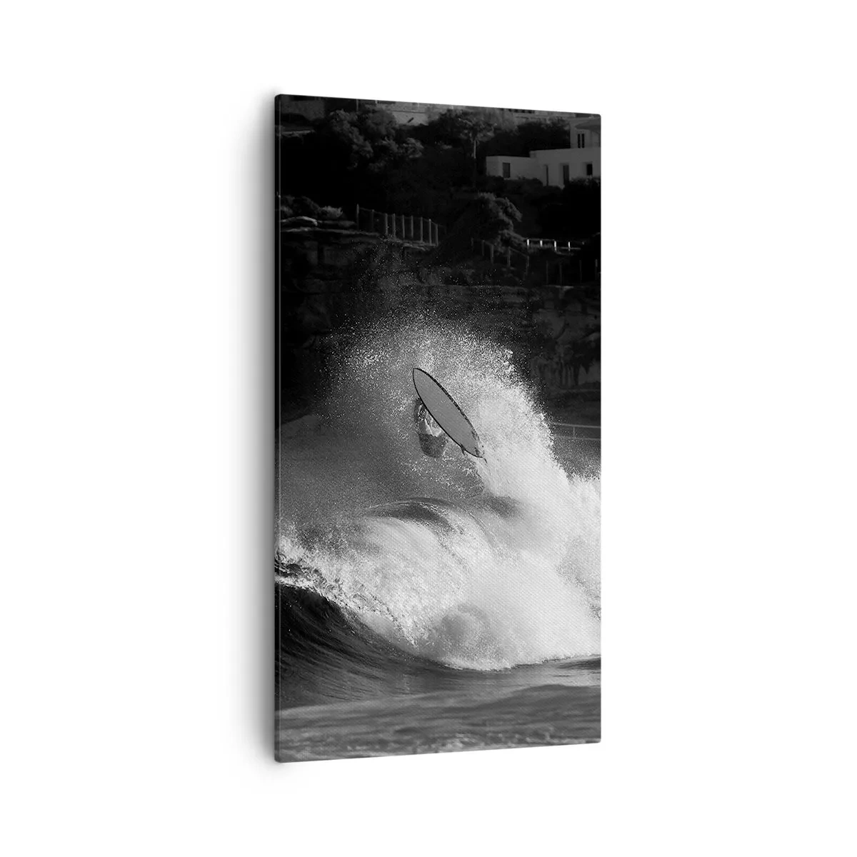 Bild auf Leinwand - Leinwandbild - Herausforderung angenommen! - 55x100 cm