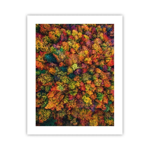 Poster - Blumenstrauß aus Herbstbäumen - 40x50 cm