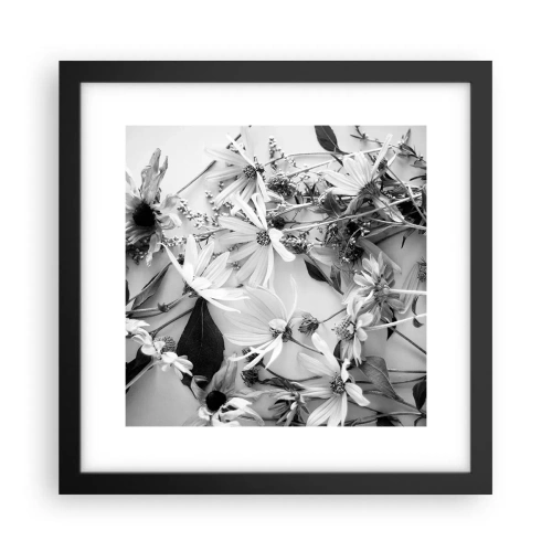 Poster in einem schwarzem Rahmen - Kein Blumenstrauß - 30x30 cm