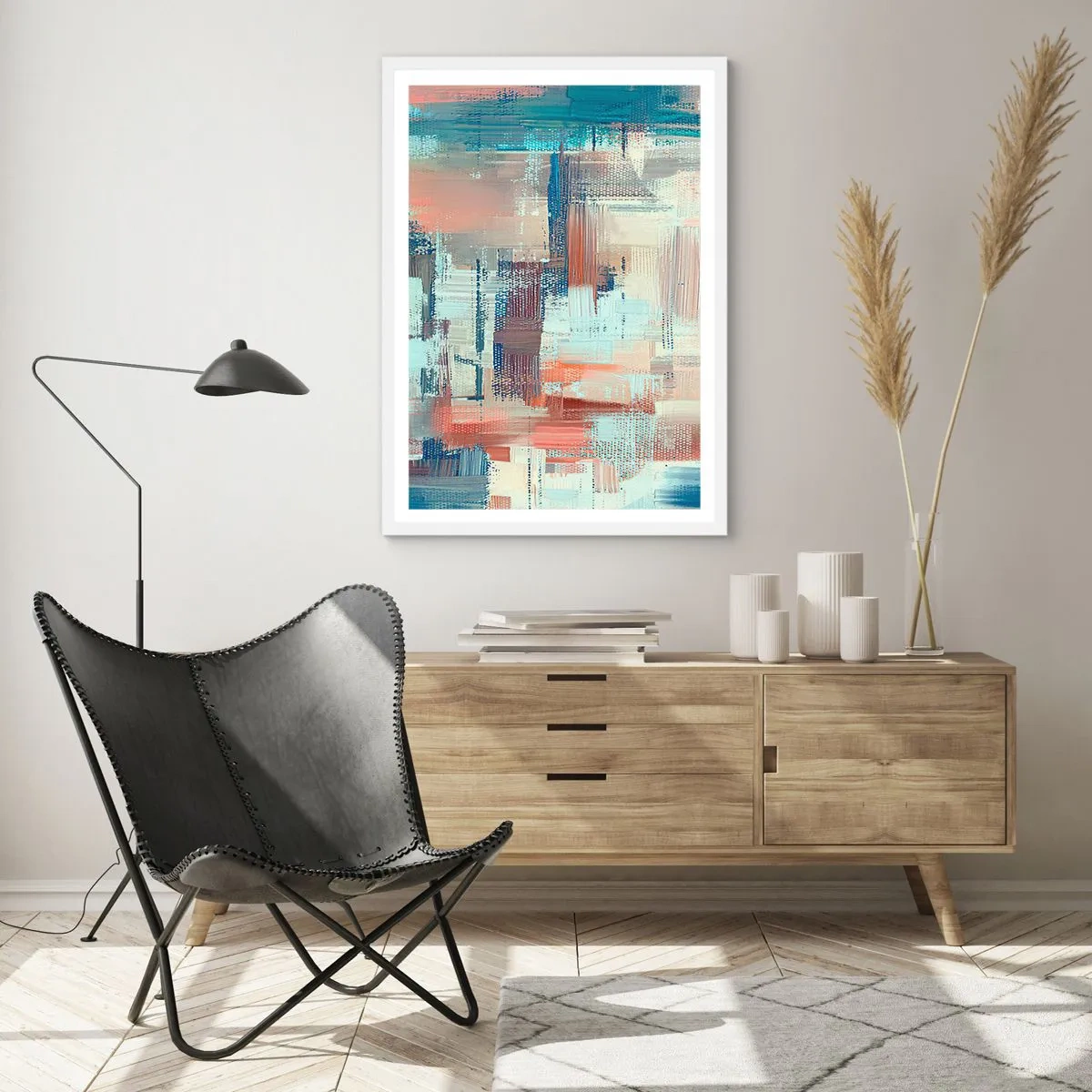 Poster in einem weißen Rahmen - Zum Licht kommen - 40x50 cm