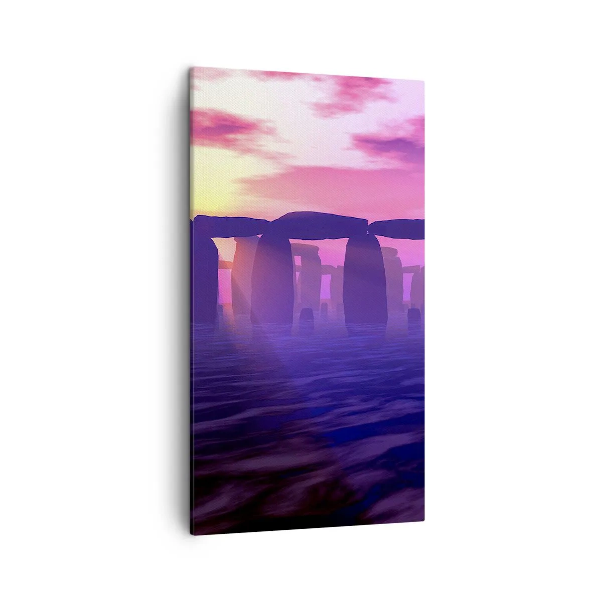 Bild auf Leinwand - Leinwandbild - Geheimnis im Morgengrauen im Nebel - 45x80 cm
