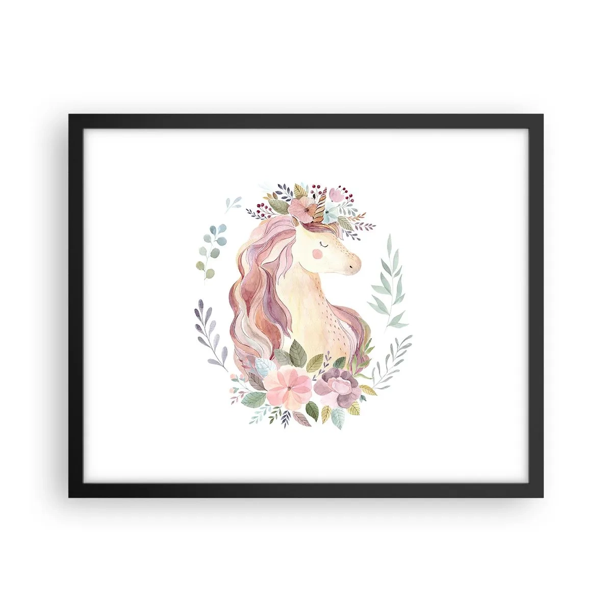 Poster in einem schwarzem Rahmen - Eine Einladung in die Welt der Märchen - 50x40 cm