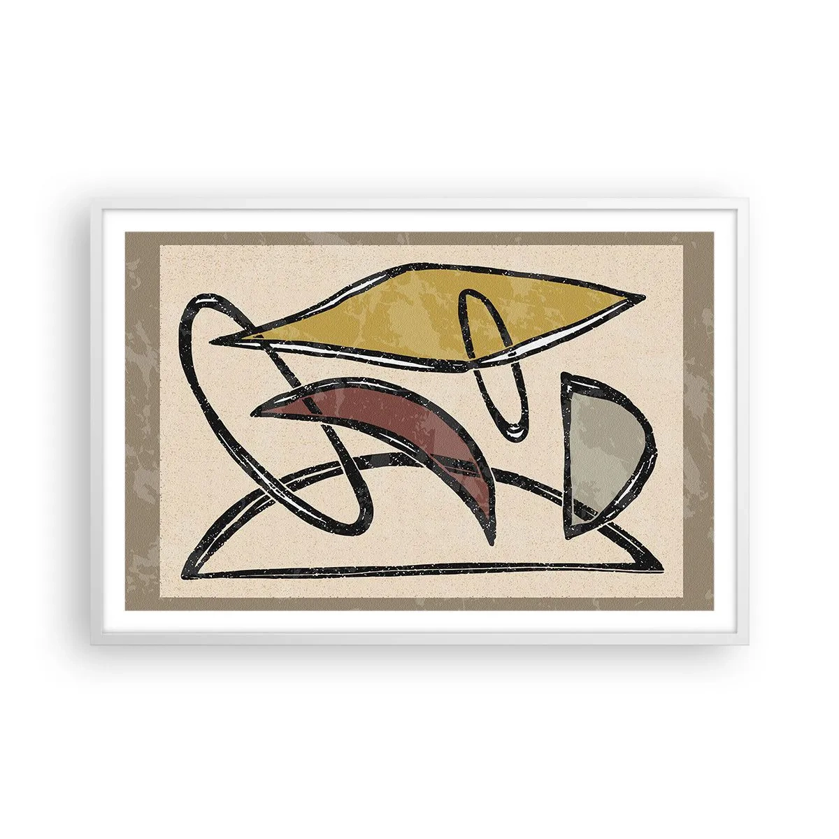 Poster in einem weißen Rahmen - Vertikale und Horizontale - 91x61 cm