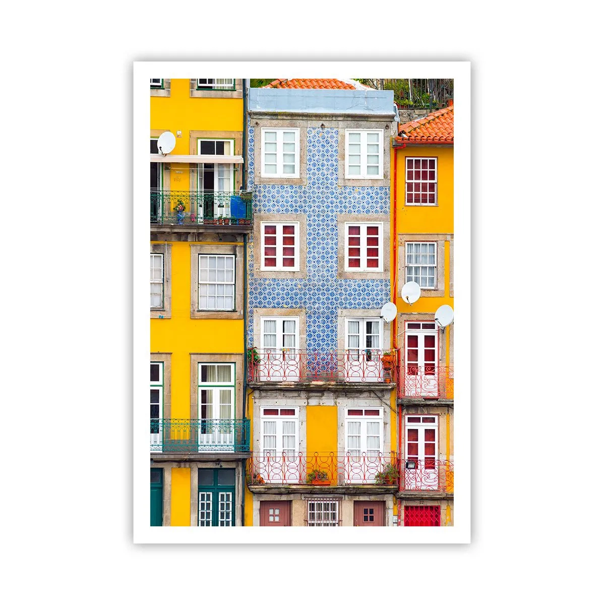 Poster - Farben der Altstadt - 70x100 cm