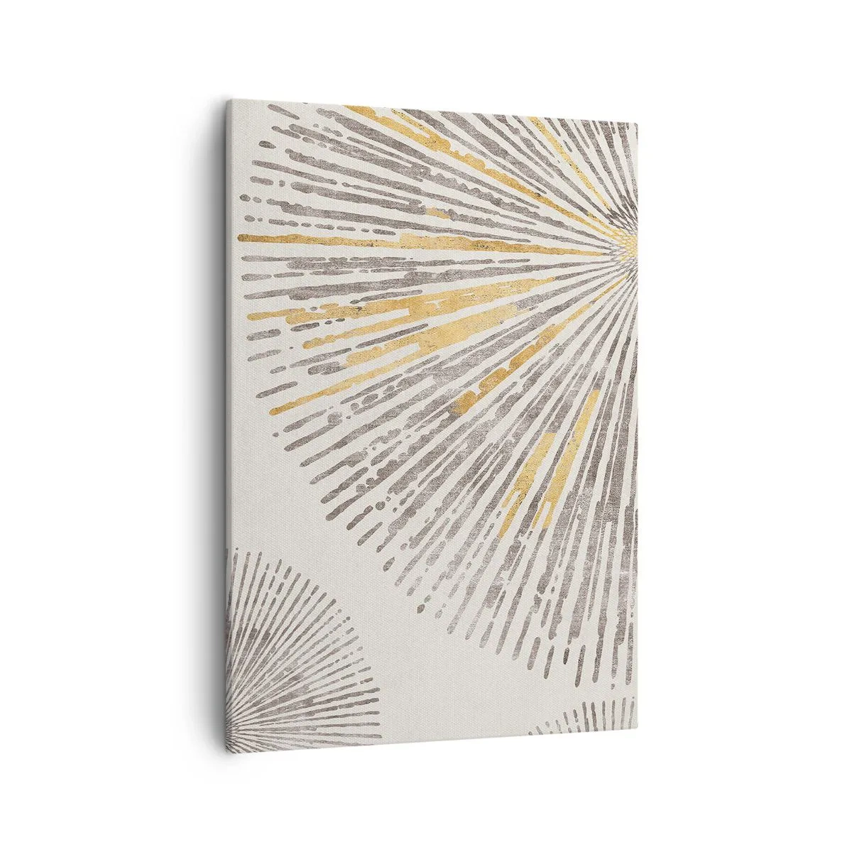 Bild auf Leinwand - Leinwandbild - Abstraktes strahlenförmiges Muster - 50x70cm - Schönheit des Strahls - Moderne Wanddekoration für Wohnzimmer und Schlafzimmer ARTTOR