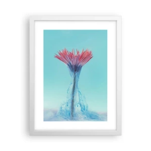 Poster in einem weißen Rahmen - In einer belebenden Umarmung - 30x40 cm