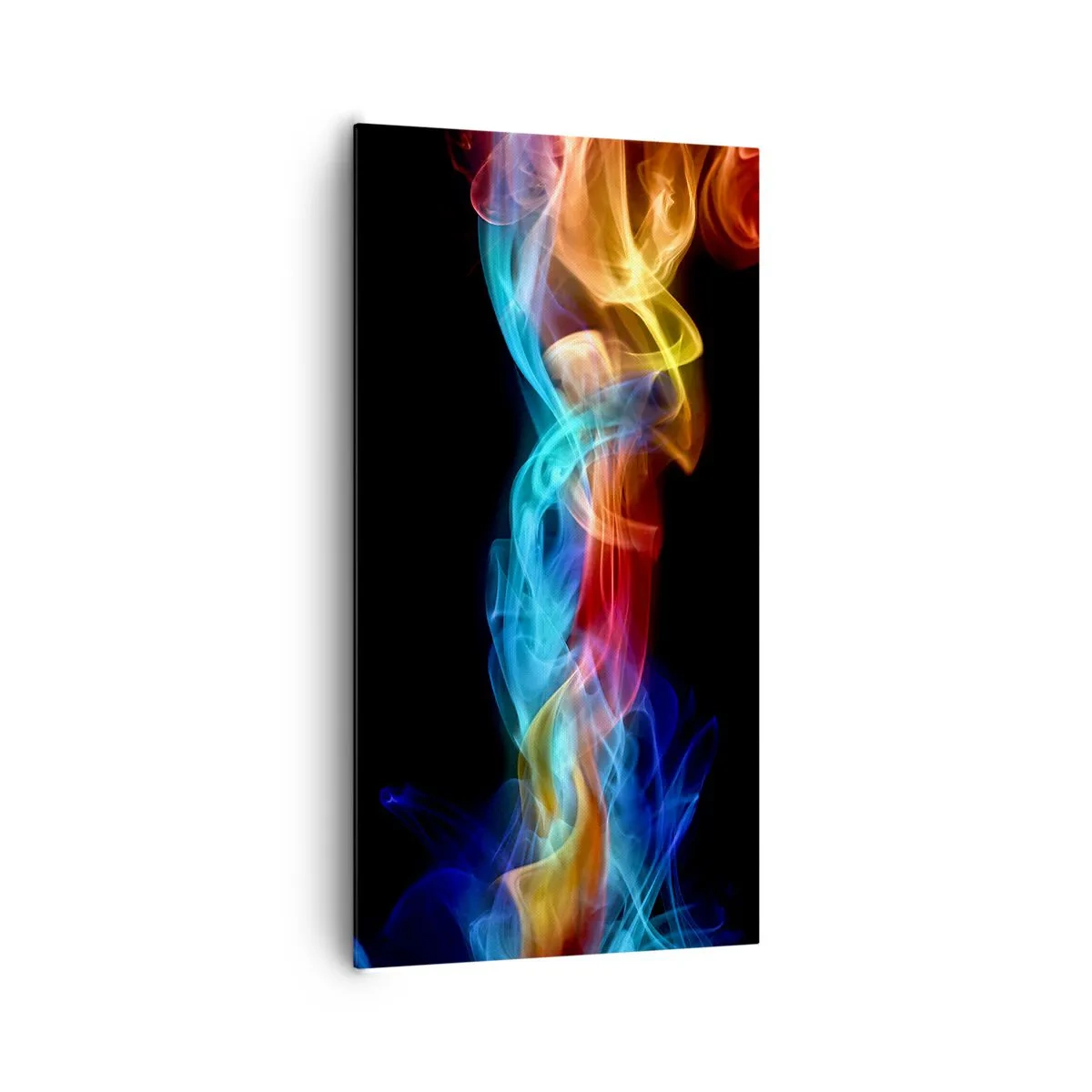 Bild auf Leinwand - Leinwandbild - Regenbogentanz der Nebel - 65x120 cm