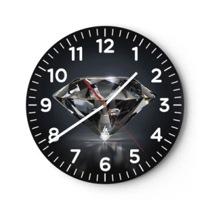 Wanduhr - Glasuhr - Beste Freundin - 30x30 cm