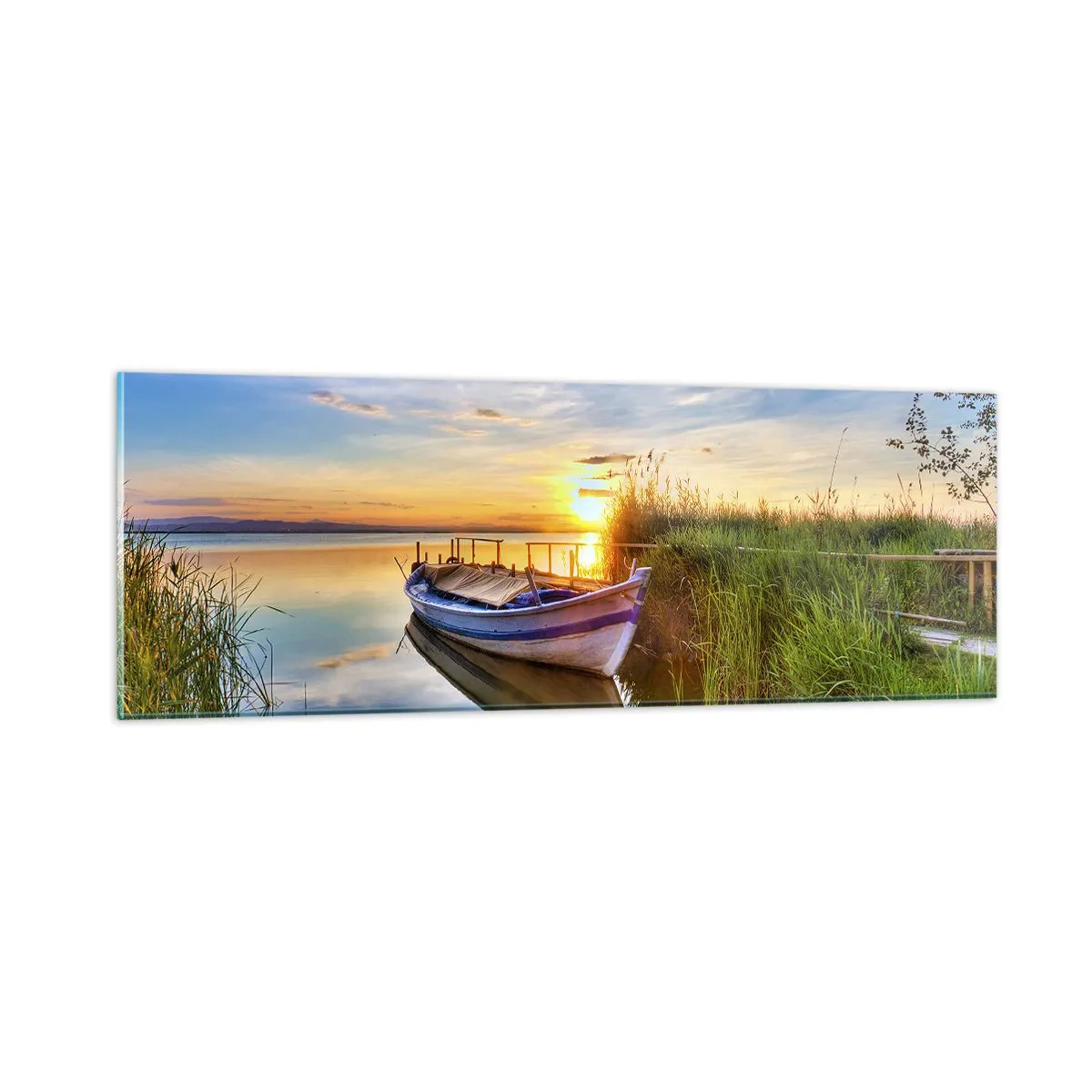 Glasbild - Bild auf glas - Bucht erfüllter Träume - 90x30 cm