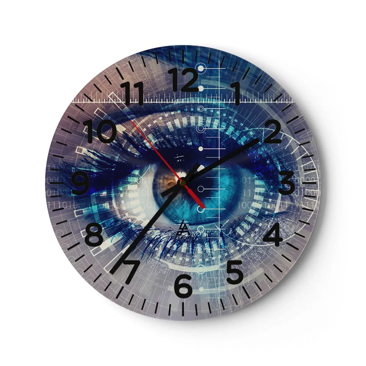 Wanduhr - Glasuhr - Du denkst du kennst mich - 40x40 cm