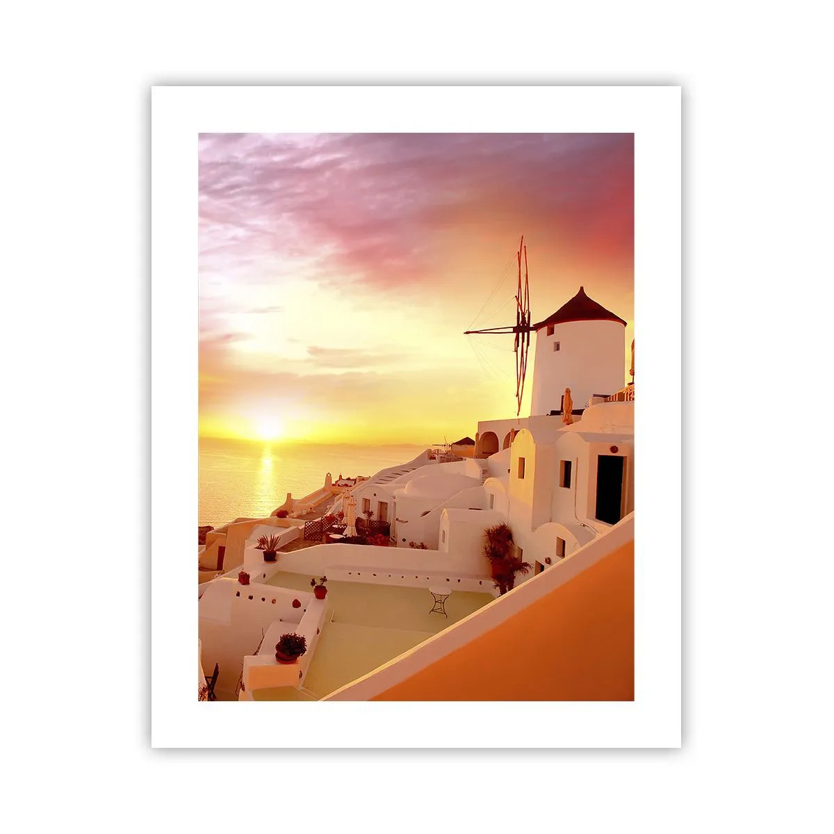 Poster - In Weiß und Gold schmelzen - 40x50 cm