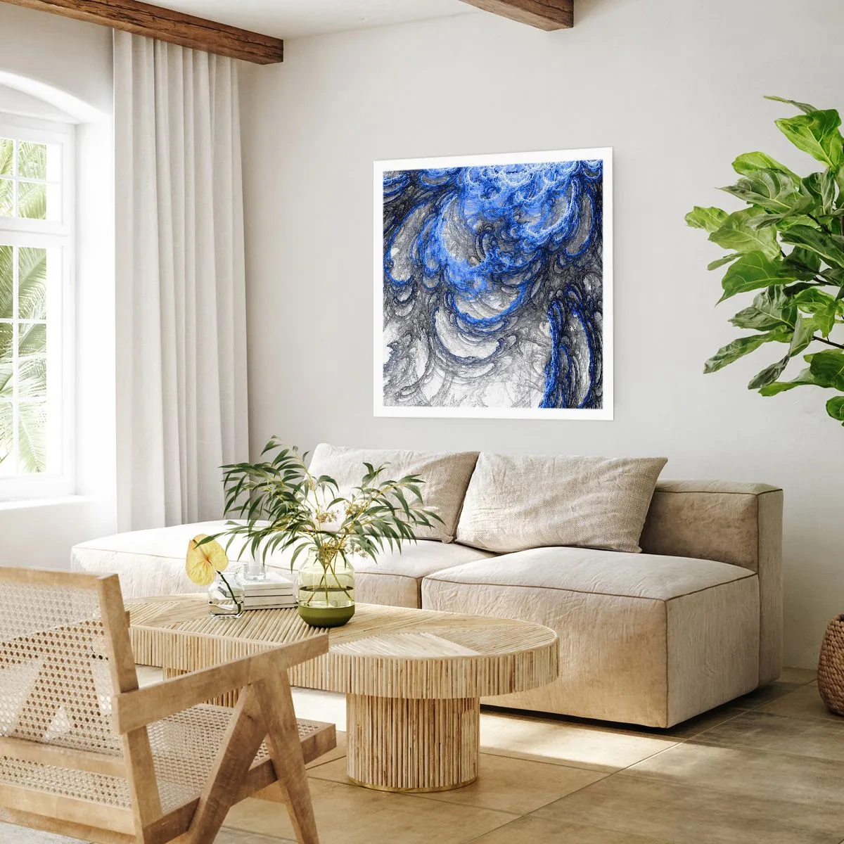 Poster - Die Geburt einer Welle - 30x30 cm