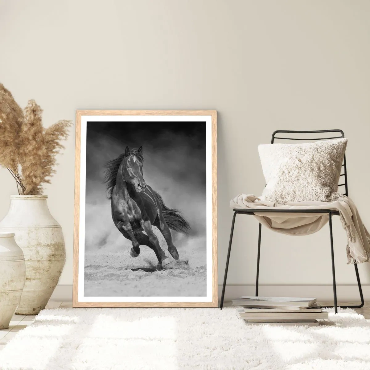 Poster in einem Rahmen aus heller Eiche - Würdig des Emirs selbst - 50x70 cm