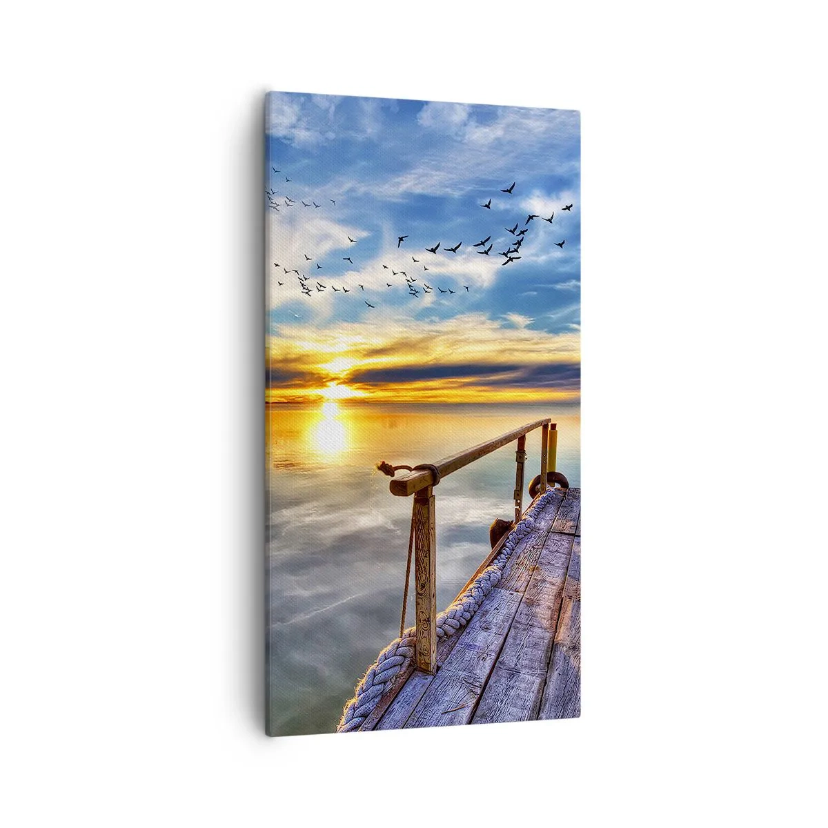 Bild auf Leinwand - Leinwandbild - Der Wind geht zur Ruhe - 55x100 cm