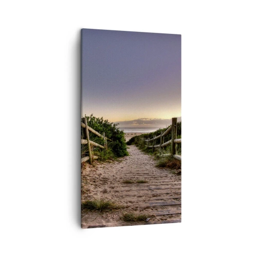 Bild auf Leinwand - Leinwandbild - Das Ziel ist bereits sichtbar - 45x80 cm