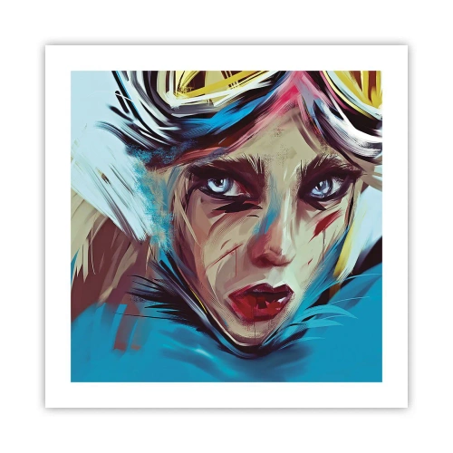 Poster - Strassenkämpferin - 50x50 cm