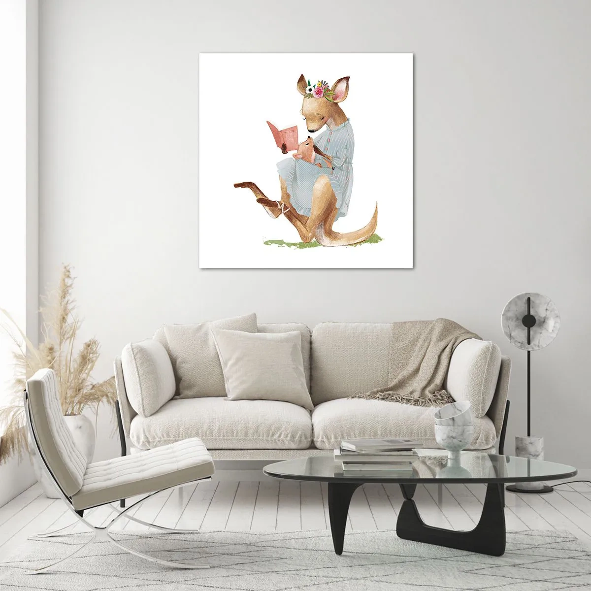 Glasbild - Bild auf glas - Lies mir vor Mama - 30x30 cm