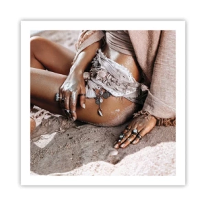 Poster - Von den Wellen geworfen? - 60x60 cm