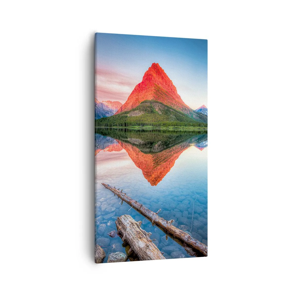 Bild auf Leinwand - Leinwandbild - Hitze und Kälte - 55x100 cm