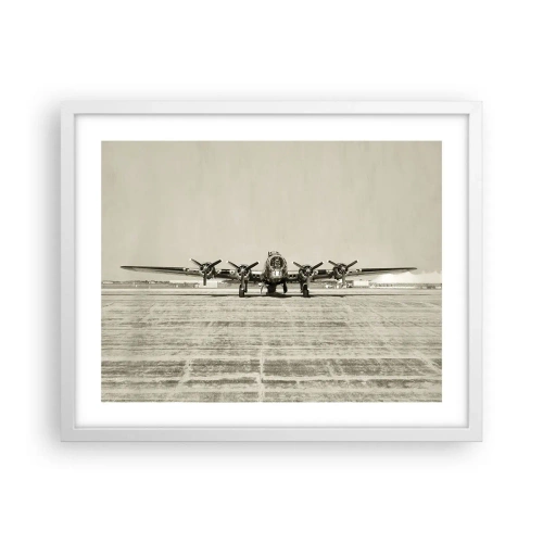 Poster in einem weißen Rahmen - Wie immer bereit - 50x40 cm