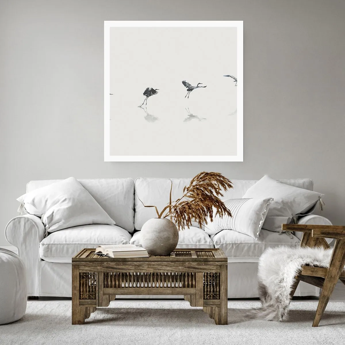 Poster - Vier einfache Schritte - 30x30 cm