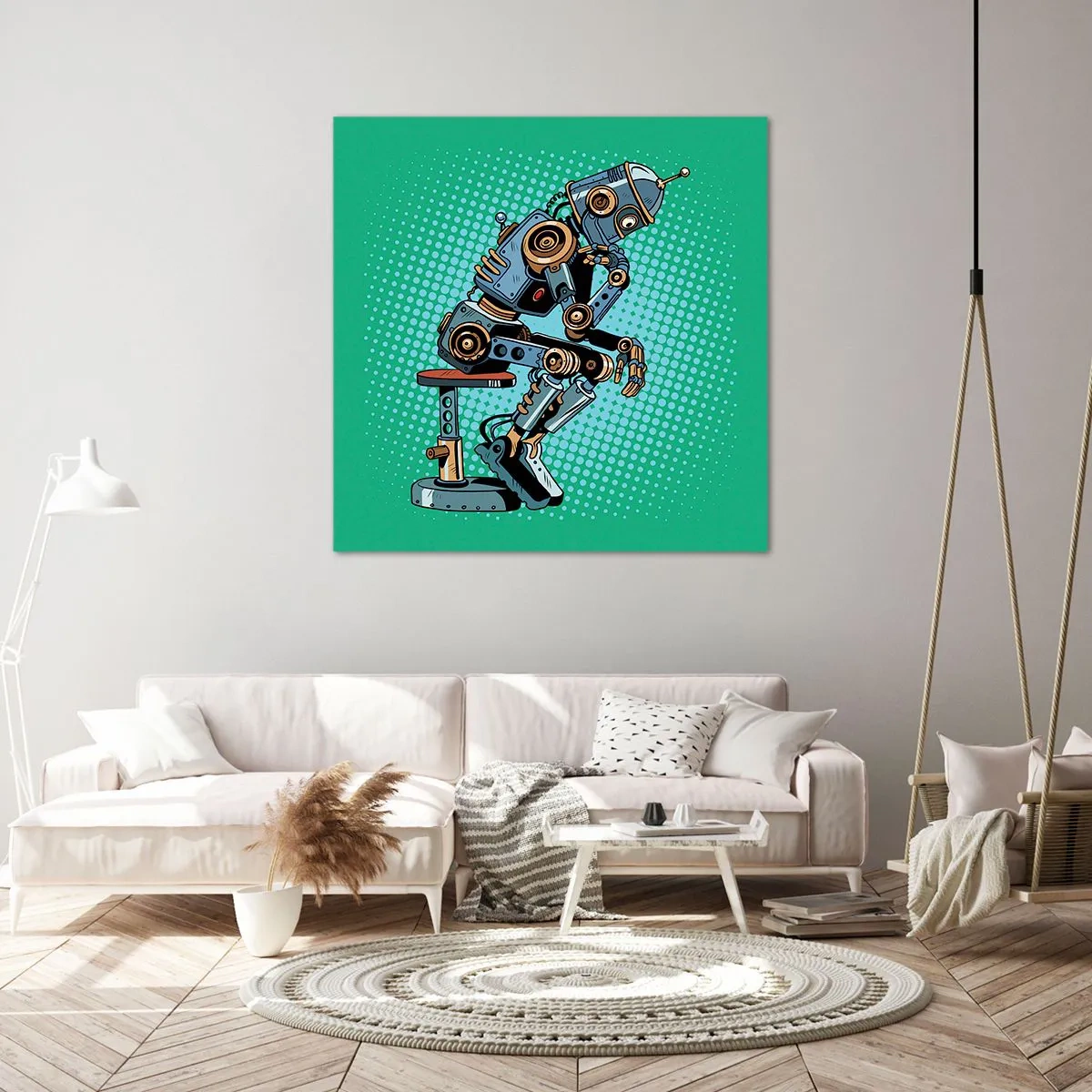 Bild auf Leinwand - Leinwandbild - Über der Essenz des Seins - 60x60 cm