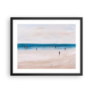 Poster in einem schwarzem Rahmen - Natürliches Bedürfnis - 50x40 cm