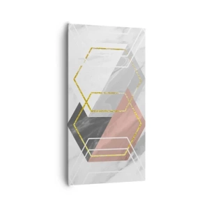 Bild auf Leinwand - Leinwandbild - Kettenkomposition - 65x120 cm