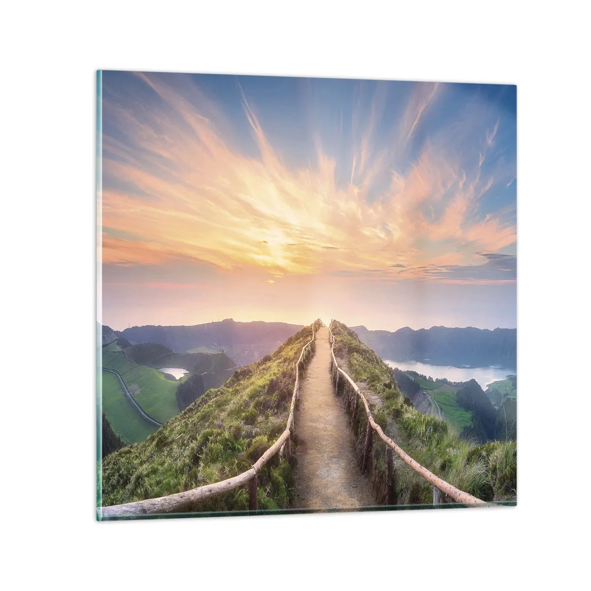 Glasbild - Bild auf glas - Nah am Himmel - 70x70 cm