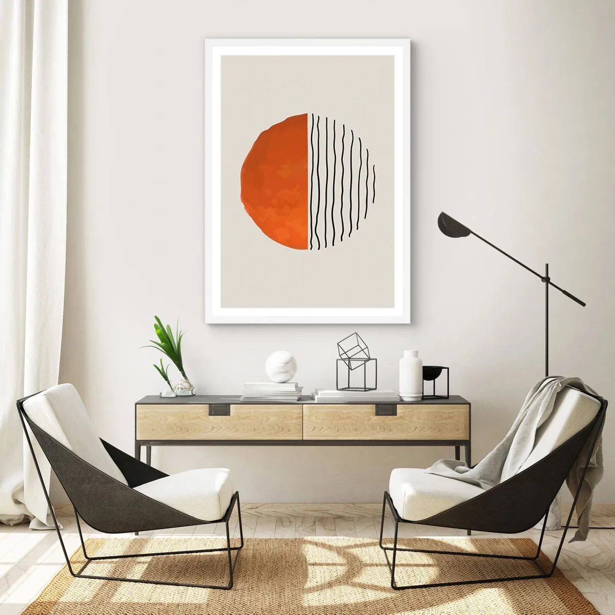 Poster in einem weißen Rahmen - Im japanischen Klima - 40x50 cm