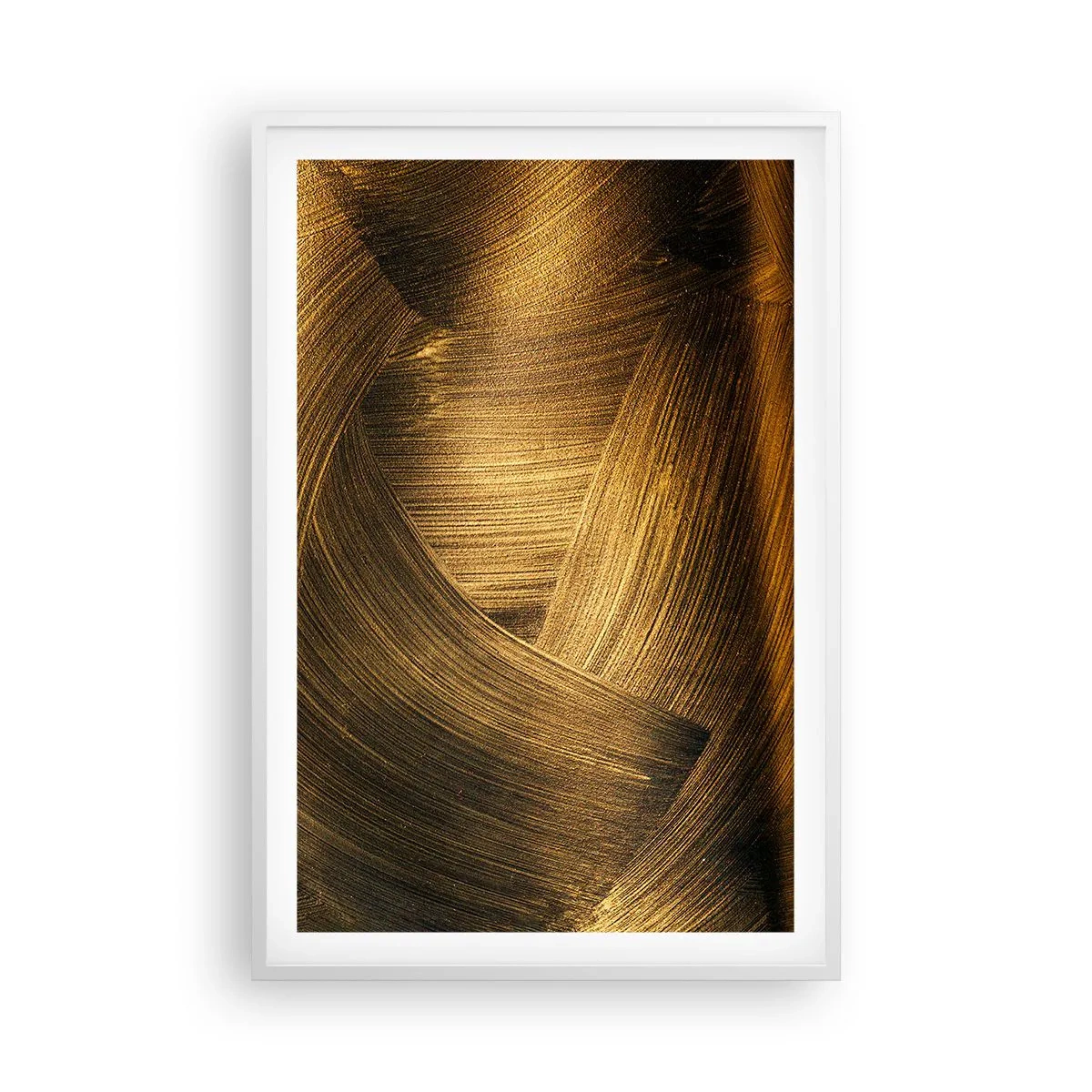 Poster in einem weißen Rahmen - In einem goldenen Labyrinth - 61x91 cm