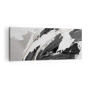 Bild auf Leinwand - Leinwandbild - Abstraktion in großem Stil - 100x40 cm