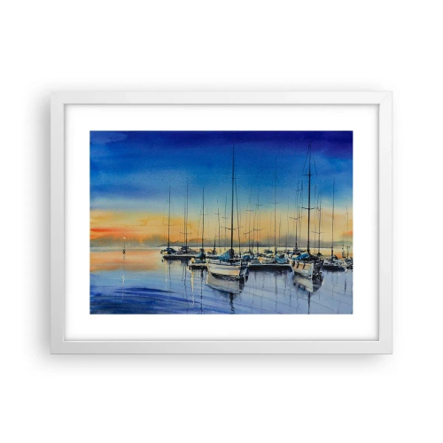 Poster in einem weißen Rahmen - Ende eines guten Tages - 40x30 cm