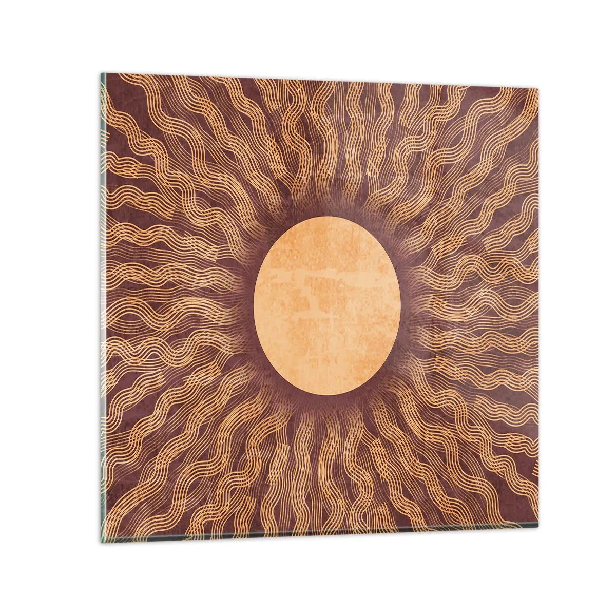 Glasbild - Bild auf glas - Sonnensymbol - 60x60 cm