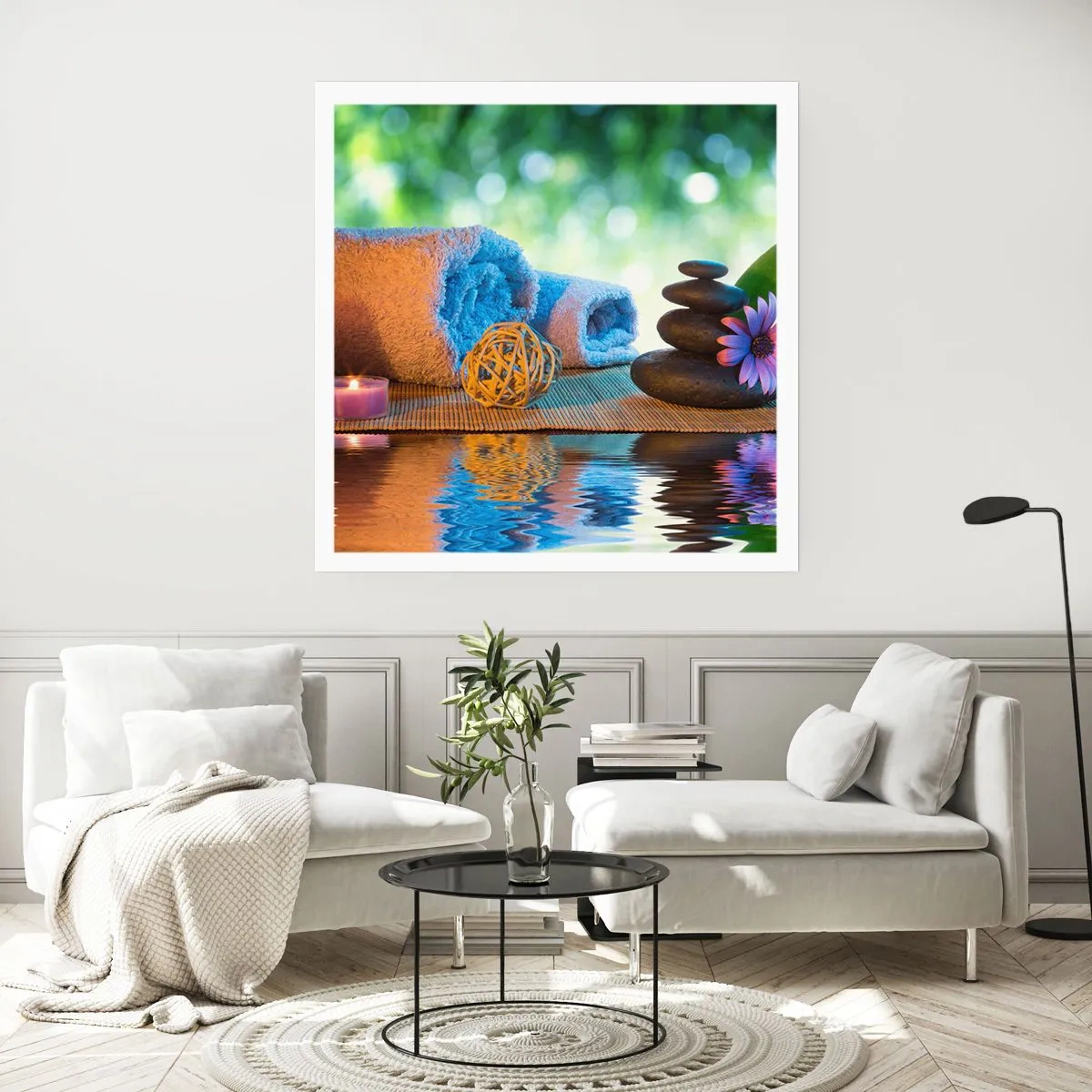 Poster - Zeit für den Körper - 40x40 cm